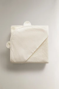 KIDS' HOODED BATH TOWEL WITH EARS