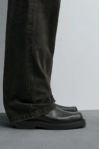 LIMITED EDITION THICK SOLE LEATHER BOOTS