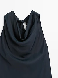Total look cowl neck top