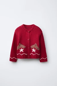 EMBROIDERED HORSES CARDIGAN