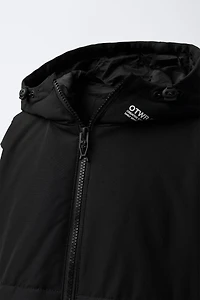 FLEECE AND NYLON JACKET