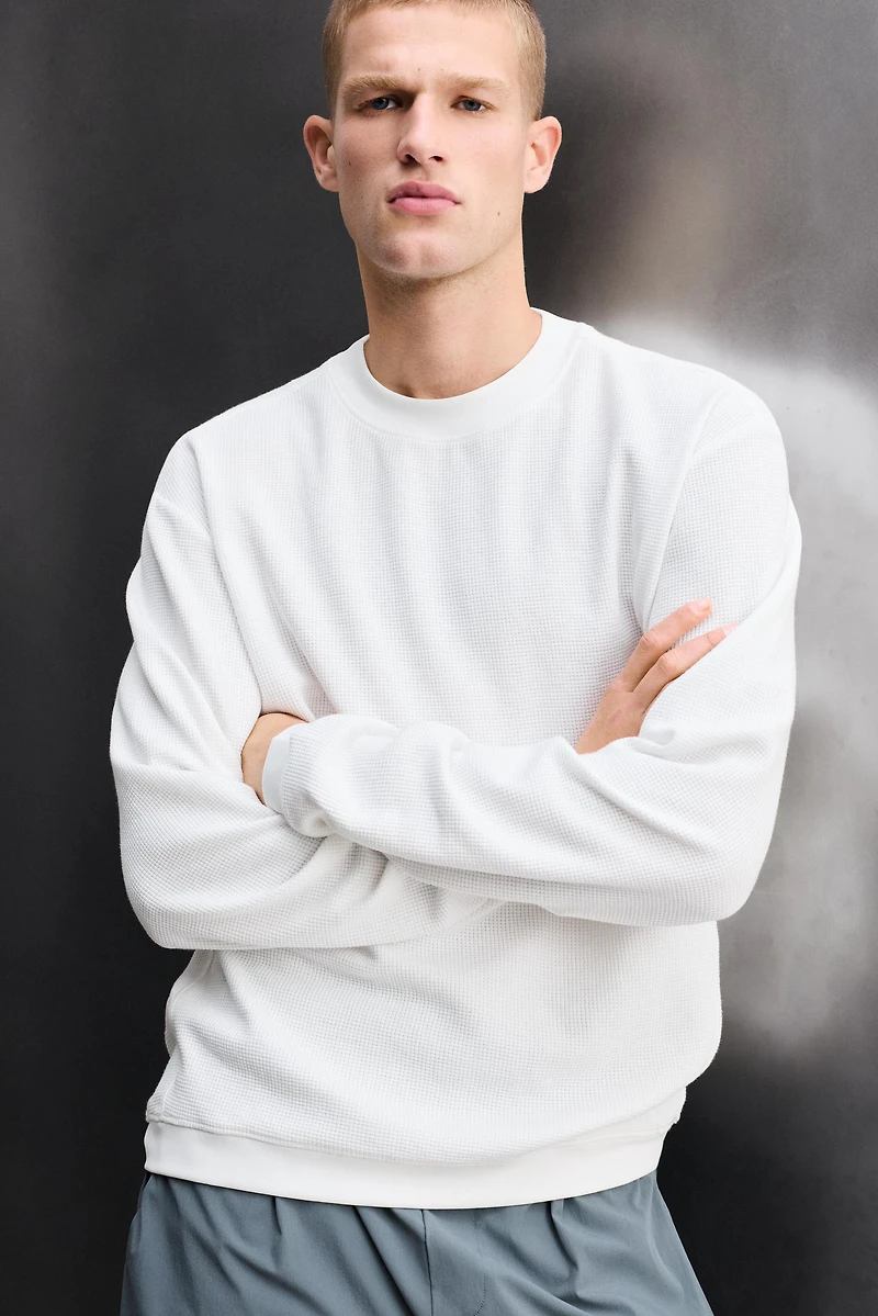 WAFFLE TRAINING CREWNECK SWEATSHIRT