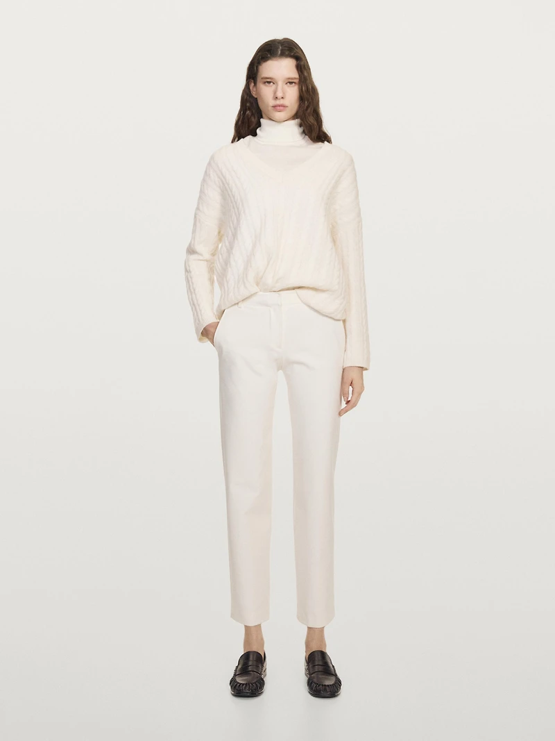 Straight-leg technical trousers