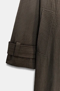 TRENCH OVERSIZE À CARREAUX ZW COLLECTION