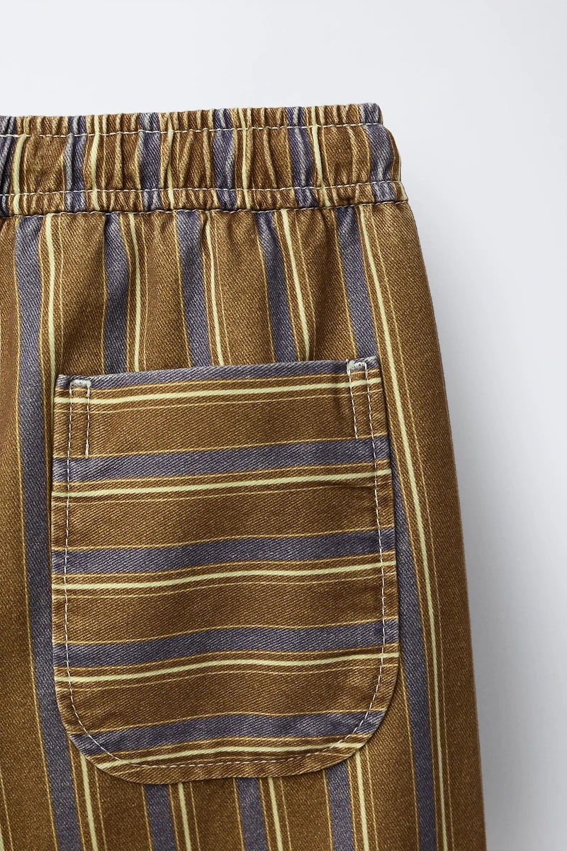 STRIPED PRINT PANTS