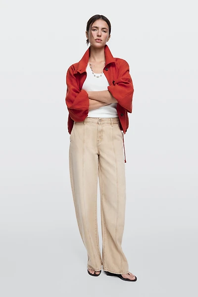 Relaxed fit mid-rise jeans