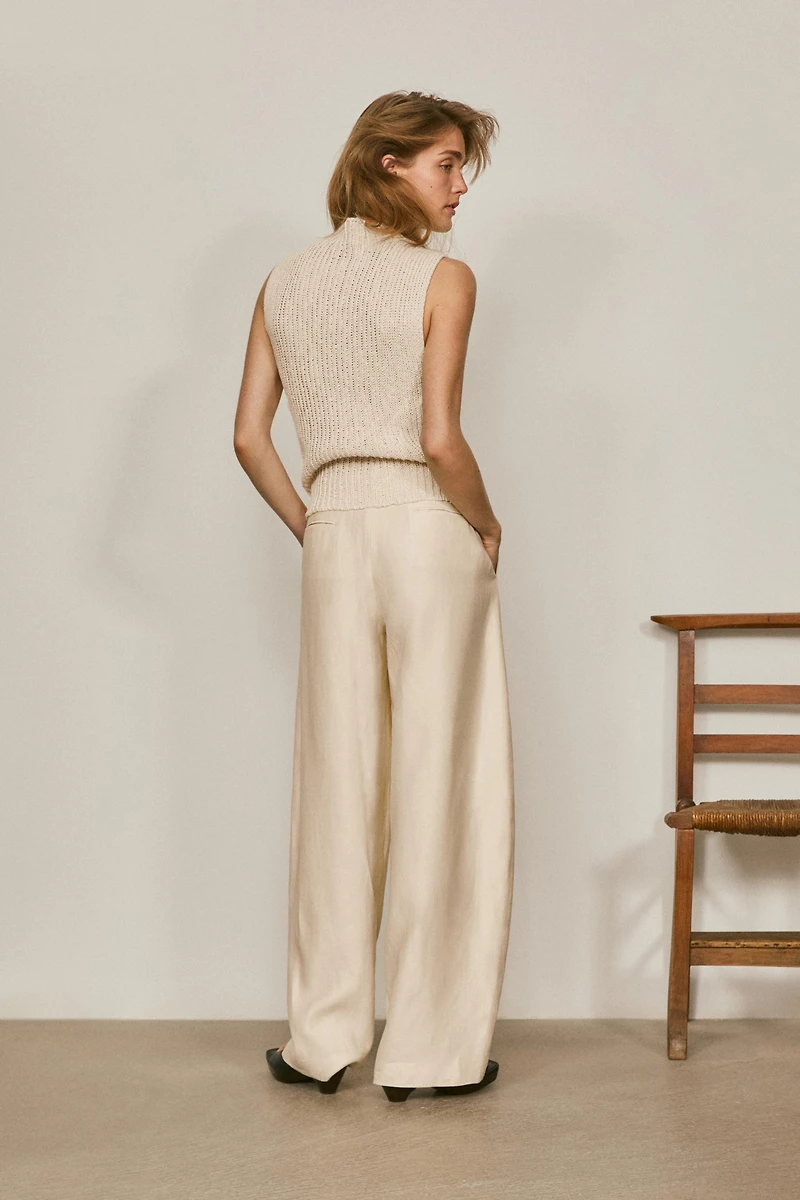 Pantalon large détail plissé - LIMITED EDITION