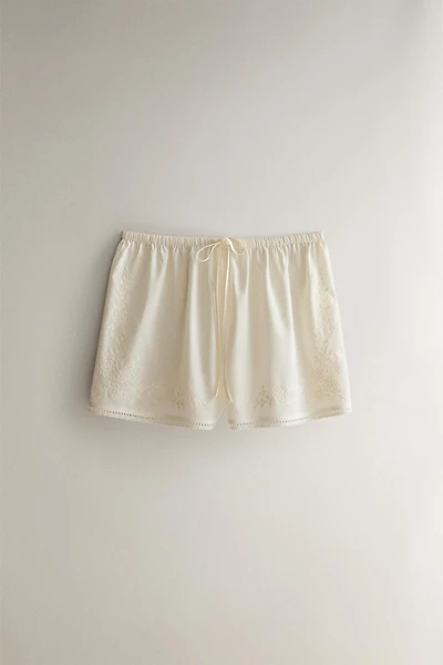 LACE COTTON SHORTS