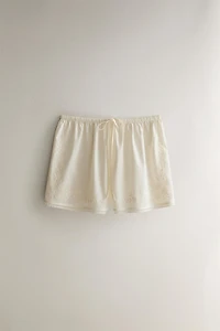 LACE COTTON SHORTS
