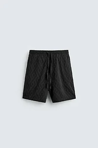 GEOMETRIC JACQUARD SHORTS