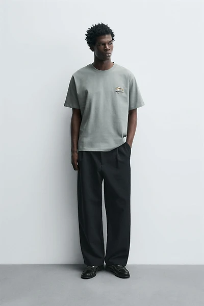 T-SHIRT BRODÉ POISSON