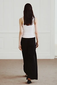 COTTON STRAIGHT LEG PANTS