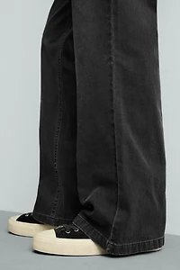 PANTALON FLARE FIT STRUCTURÉ EN COTON