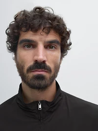 Reversible high neck jacket