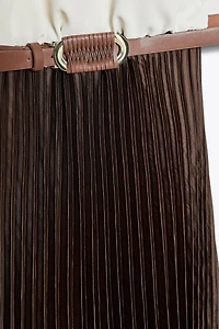 ROBE MIDI COMBINÉE PLISSÉE