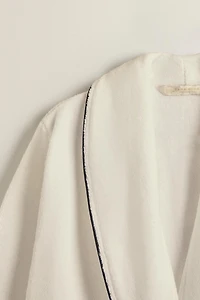 BATHROBE WITH PIPING (400 GXM²)