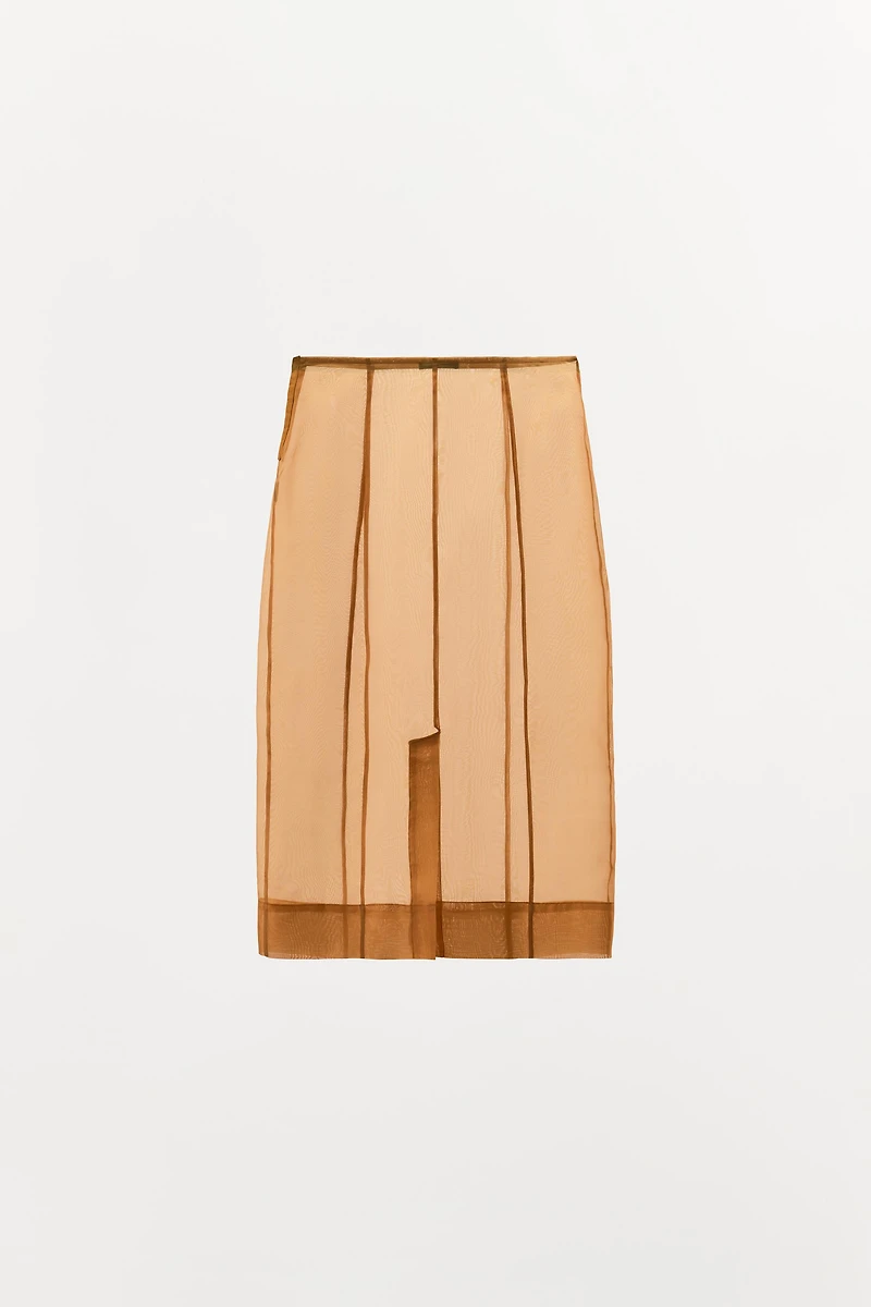 ORGANZA MIDI SKIRT