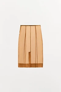 ORGANZA MIDI SKIRT