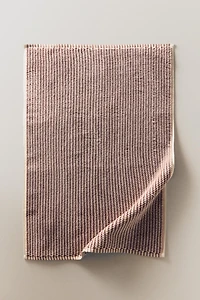 TEXTURED COTTON BATH MAT
