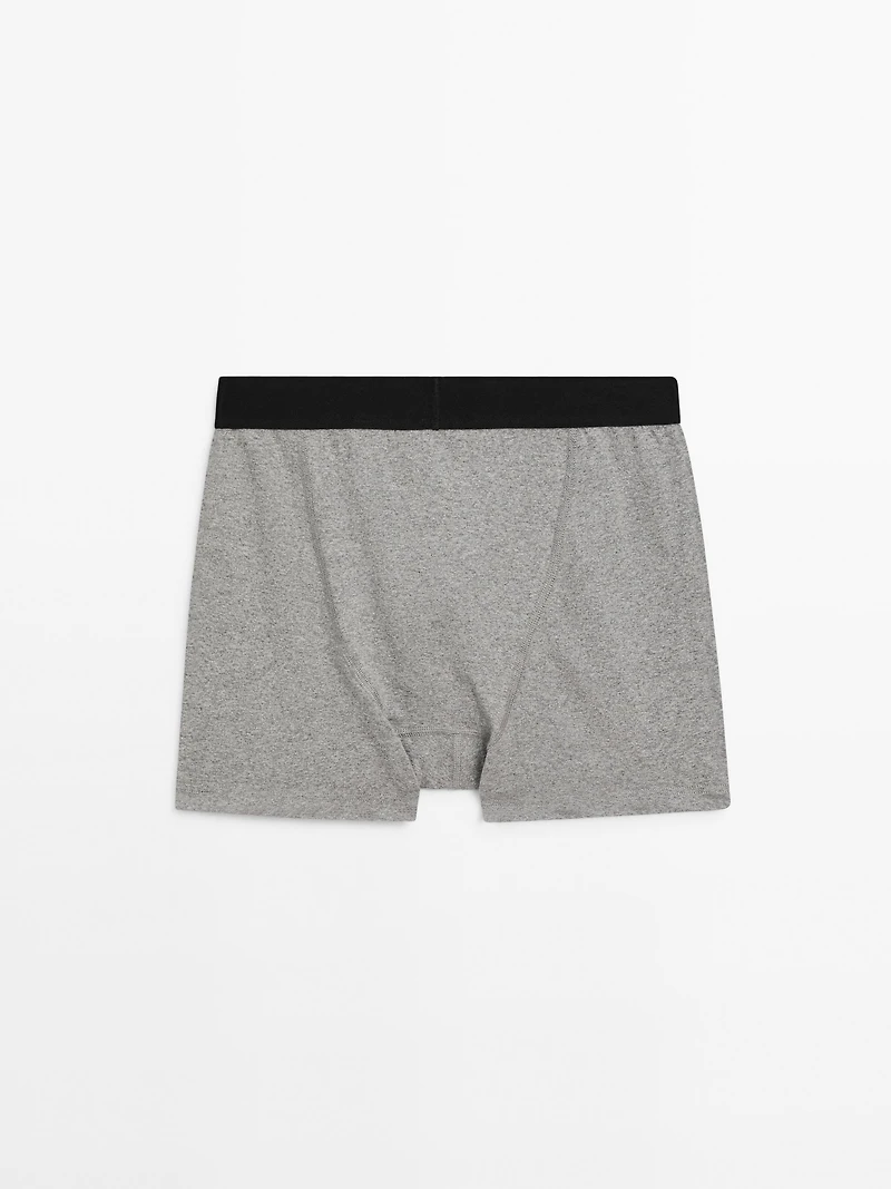 Boxers with black waistband