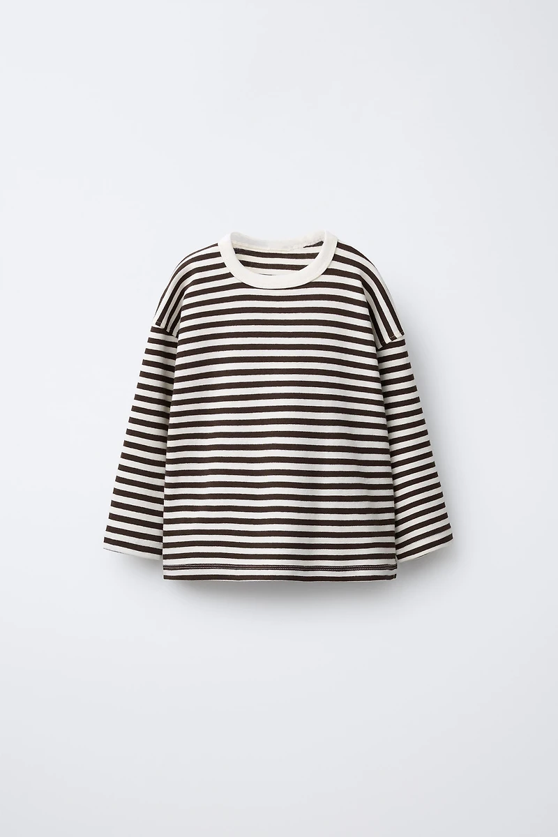 EMBROIDERED STRIPED T-SHIRT