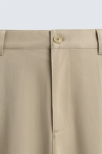 STRAIGHT FIT STRETCH PANTS