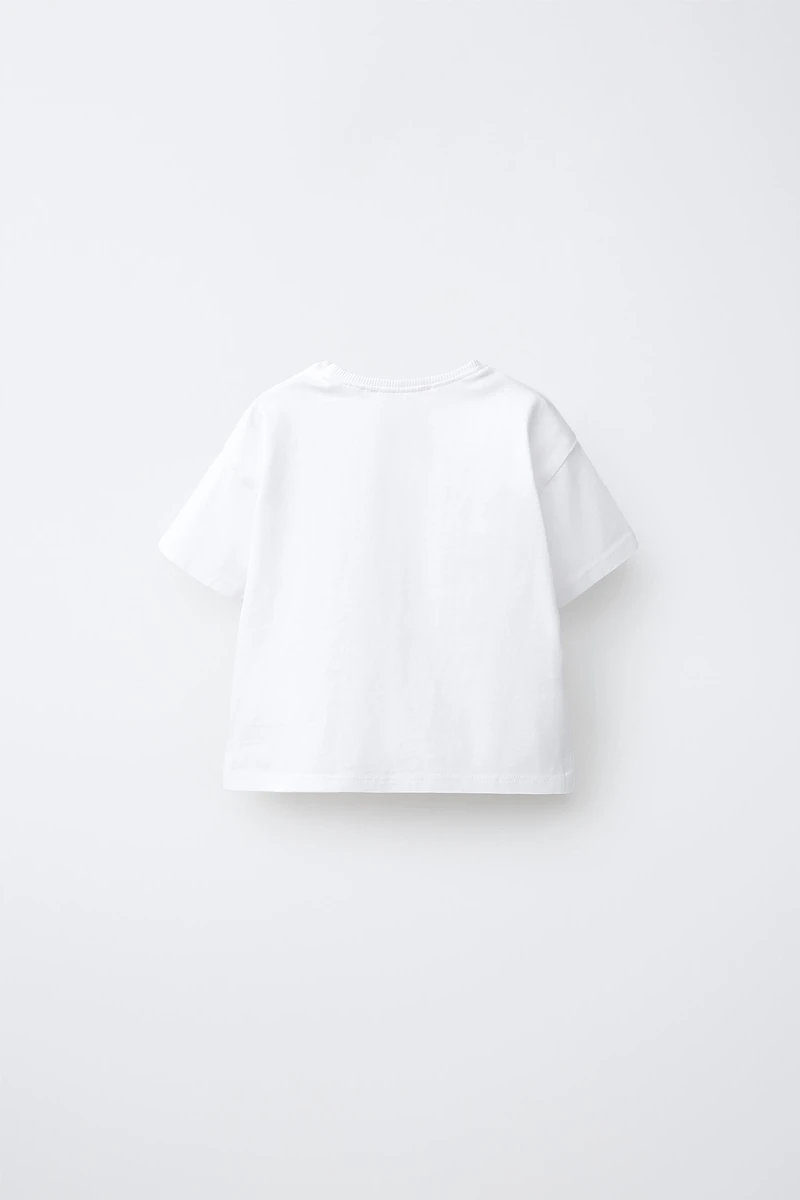 EMBROIDERED TEXT T-SHIRT