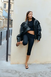 FAUX LEATHER JACKET