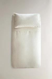 CHILDREN'S COTTON DUVET COVER WITH MINI FLOWER DESIGN