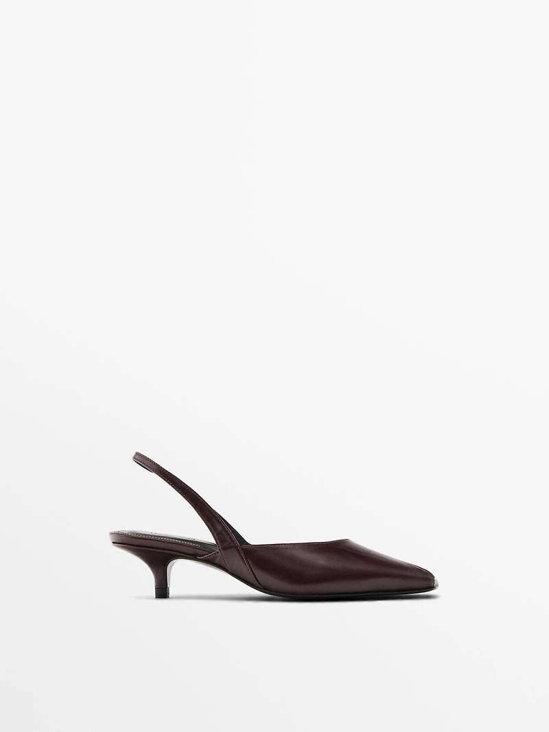 High-heel sandals with open toe
