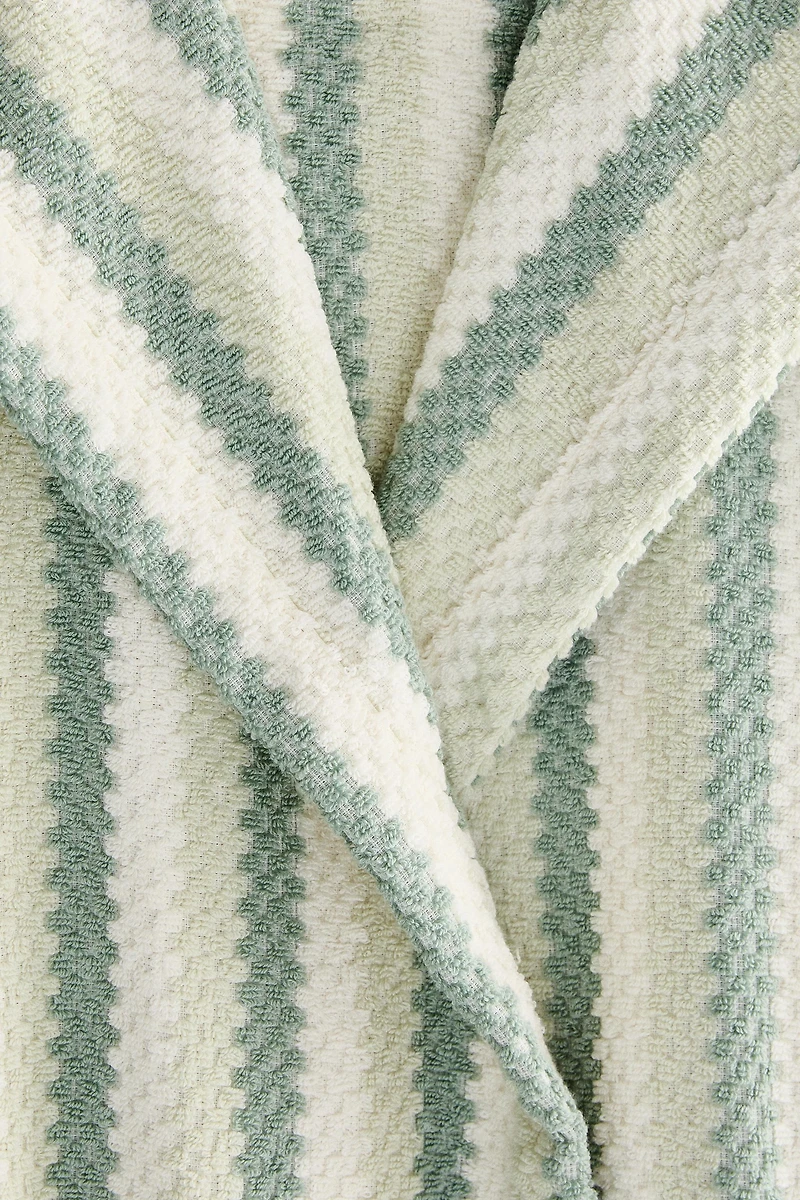 GEOMETRIC JACQUARD BATHROBE