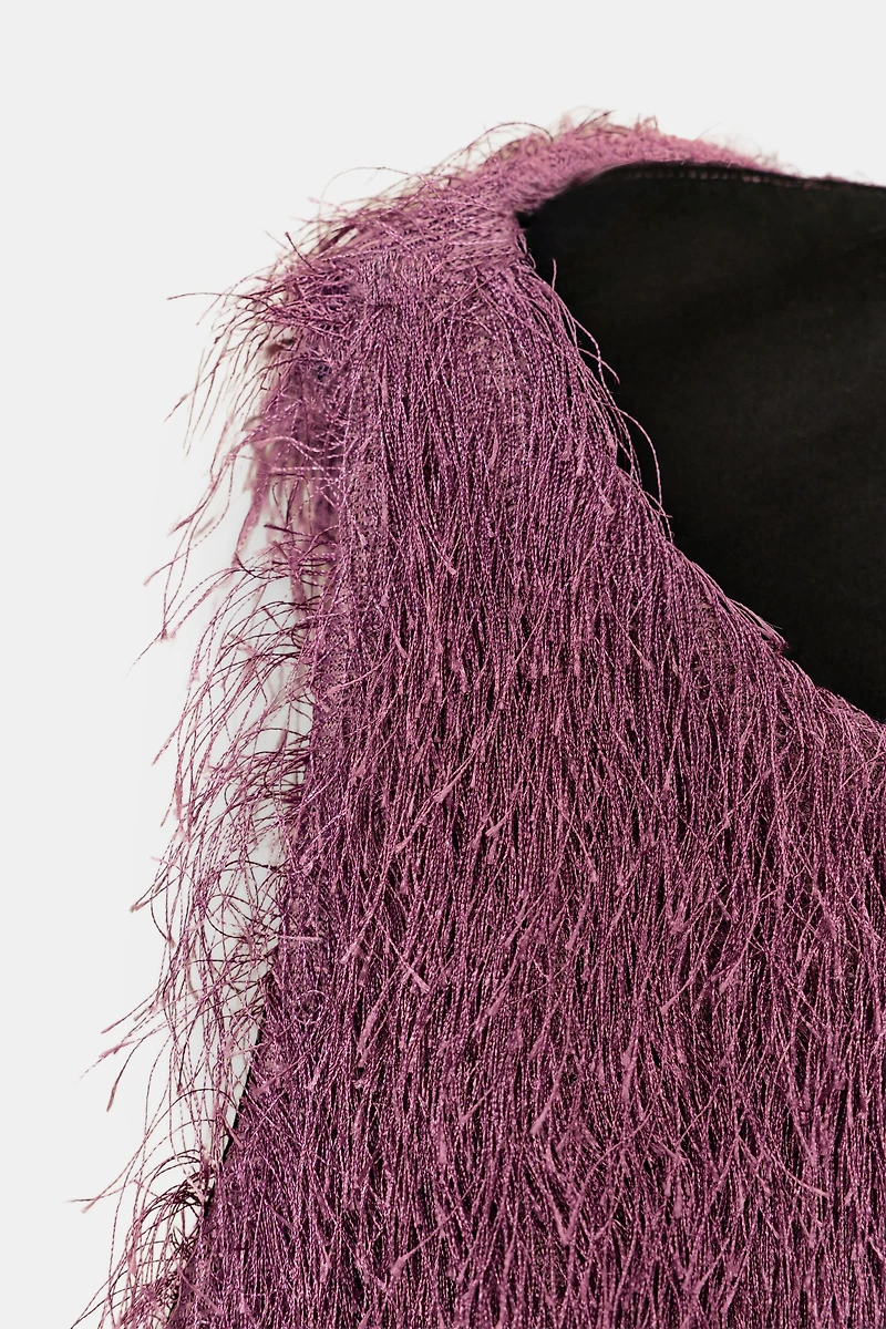 TOP BOULE À FRANGES