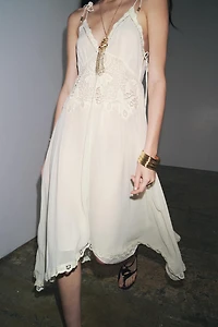ROBE ASYMÉTRIQUE CROCHET ZW COLLECTION
