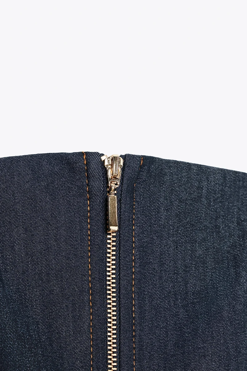 Z1975 DENIM BUSTIER TOP