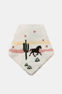 PRINTED KNIT BANDANA