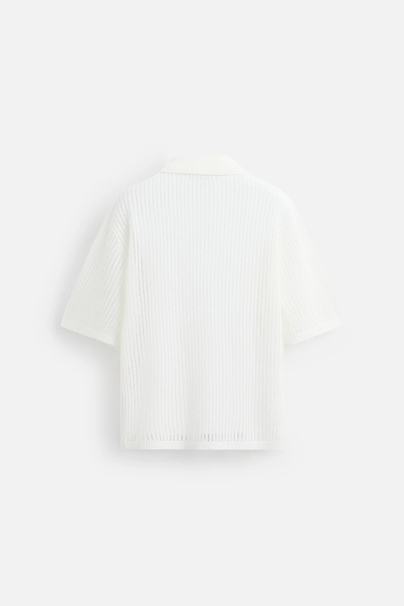 LACE KNIT SHIRT