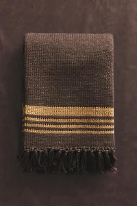 FRINGED KNIT BLANKET