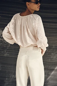 BOAT NECK KNIT BLOUSE