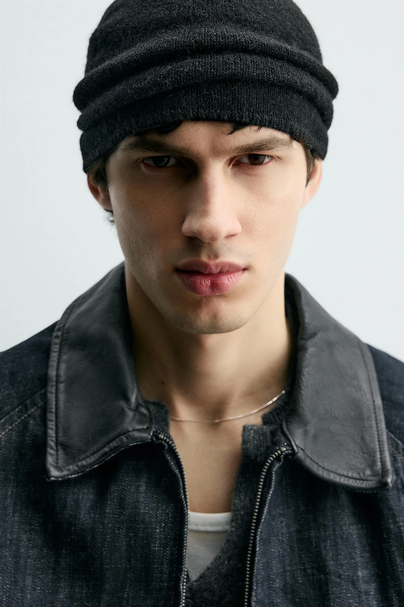 VESTE EN DENIM COL COMBINÉ