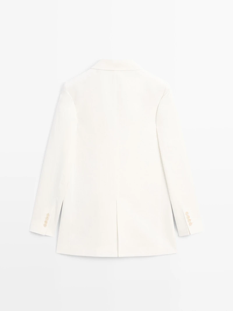 100% linen oversize blazer