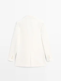 100% linen oversize blazer