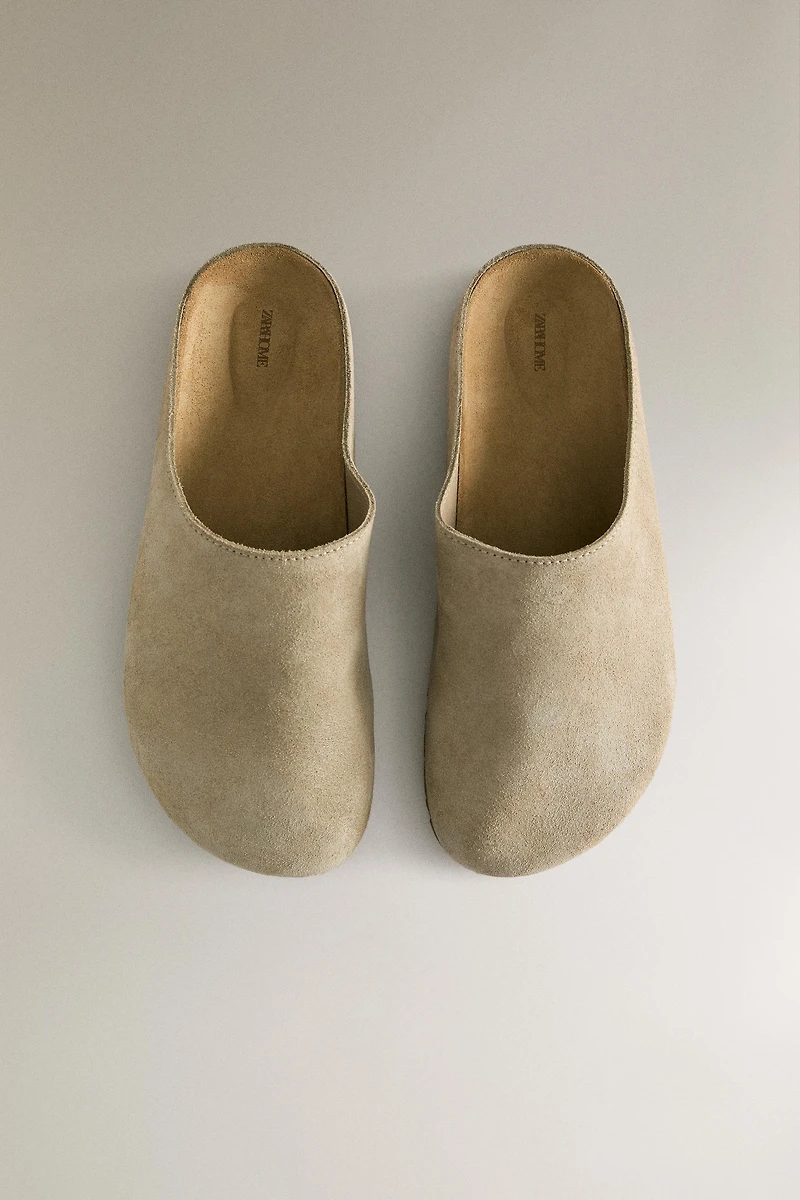 MINIMALIST LEATHER CLOGS