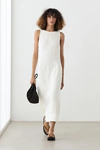 Robe encolure américaine 100 % lin