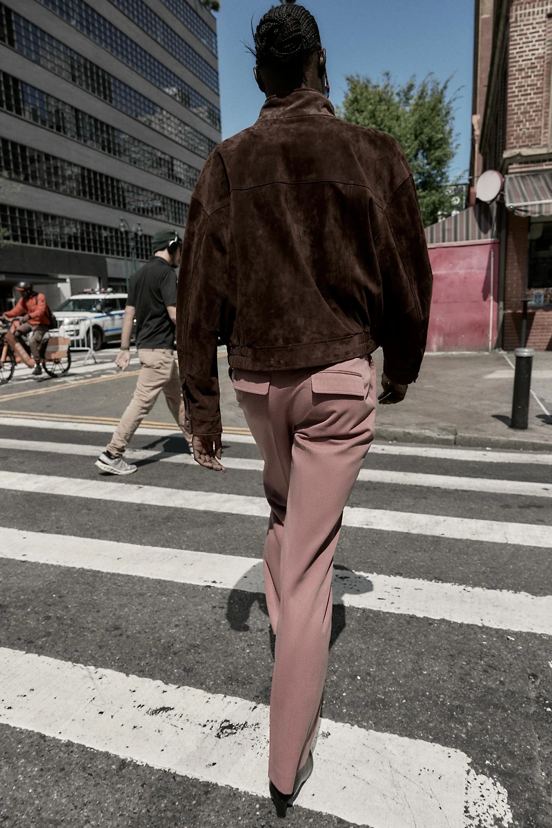 PANTALON DROIT CEINTURE