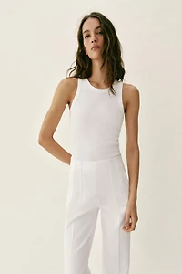 PANTALON TAILLE HAUTE ZIP DOS