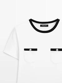 Short sleeve T-shirt with pocket details