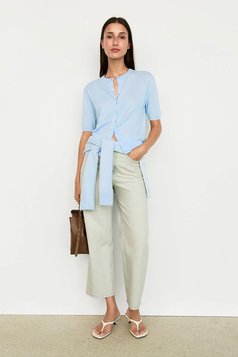 Cardigan manches courtes