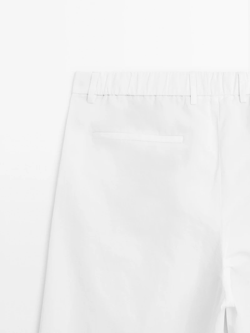 Balloon fit trousers with double darts