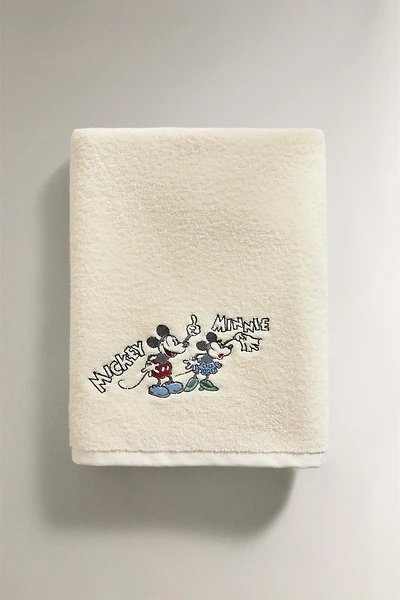SERVIETTE DE BAIN ENFANT ÉPONGE MICKEY & MINNIE ©DISNEY
