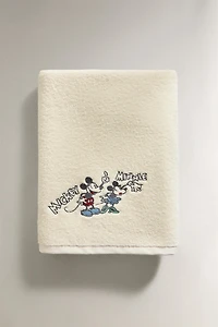 SERVIETTE DE BAIN ENFANT ÉPONGE MICKEY & MINNIE ©DISNEY
